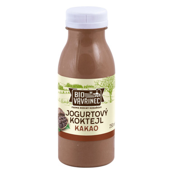 BIO jogurtový koktejl kakao 250 ml Bio Vavřinec 